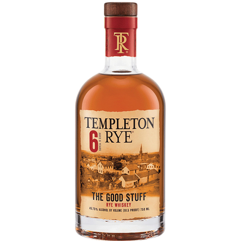 TEMPLETON RYE WHISKY 6 YRS  750ml