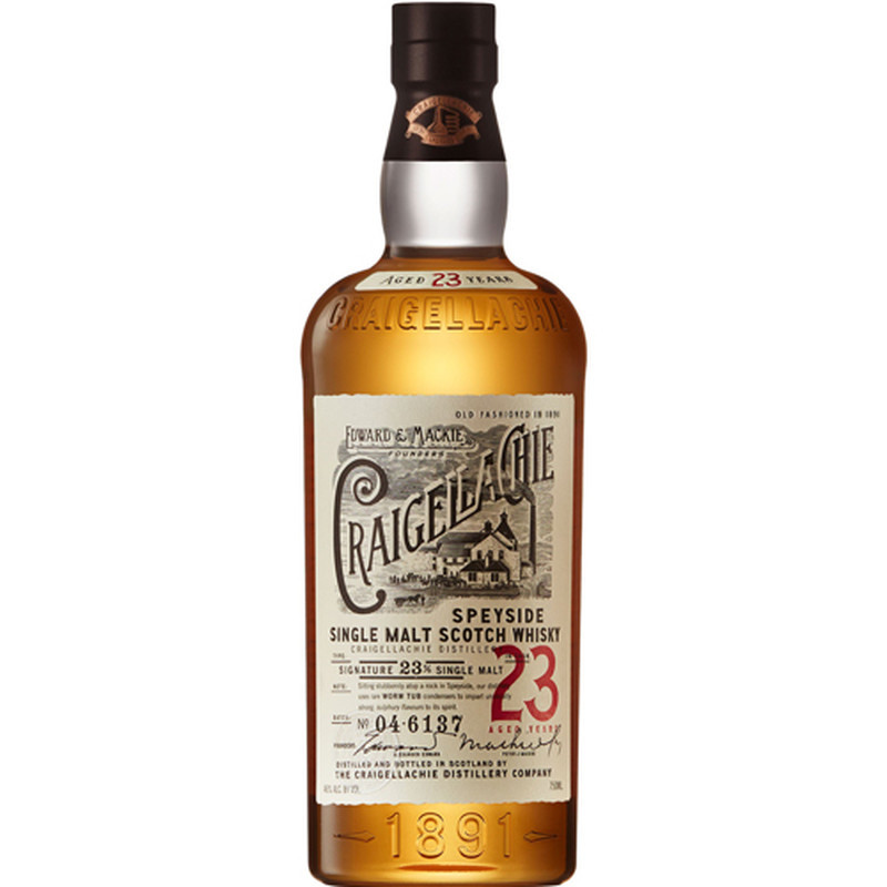 CRAIGELLACHIE 23 YEARS SINGLE MALT 750ML