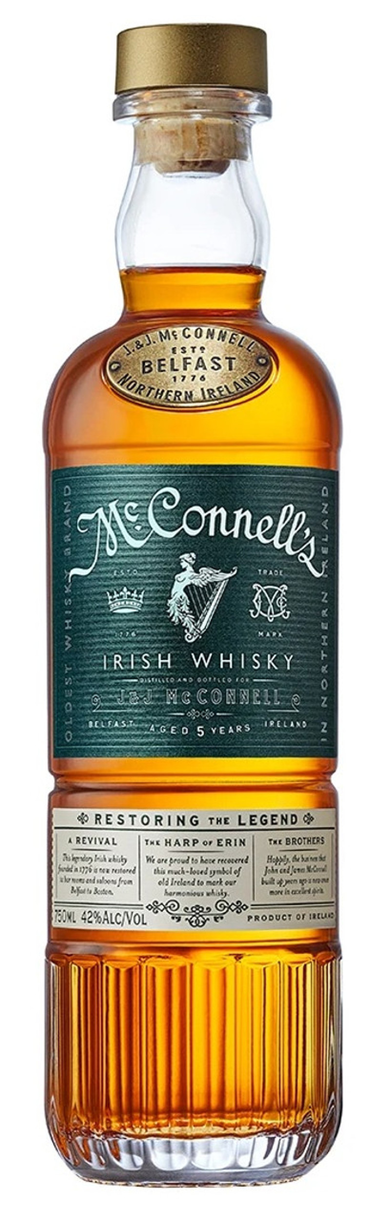 MC CONNELL'S IRISH WHISKY 750