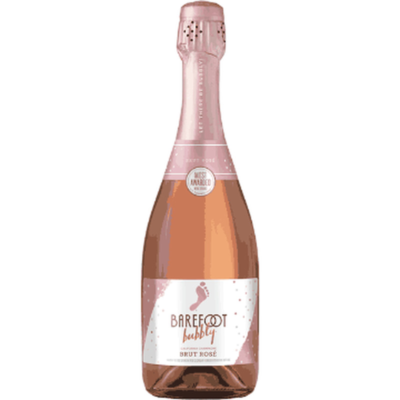 BAREFOOT BUBBLY BRUT ROSE 750ML