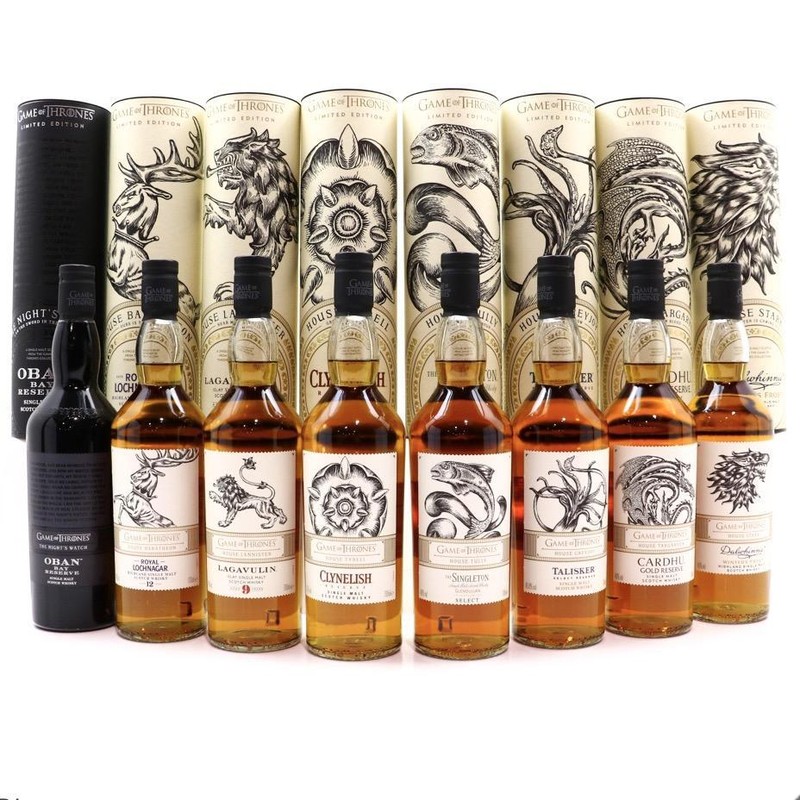 GAME OF THRONES SINGLE MALT  SCOTCH WHISKEY COLLECTION 750ml