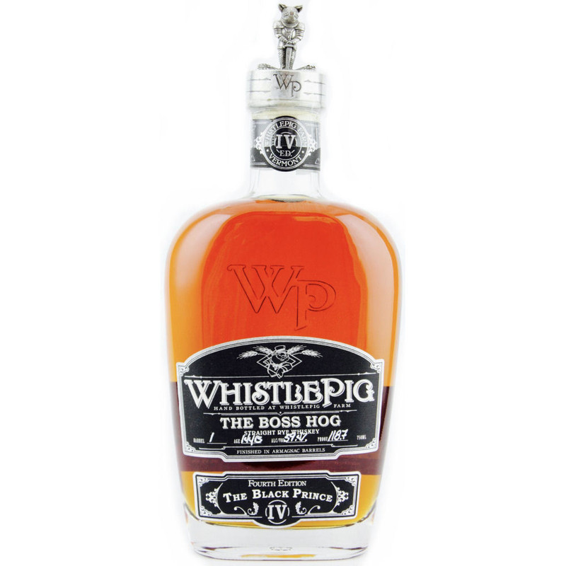 WHISTLEPIG THE BOSS HOG THE BLACK PRINCE FOURTH EDITION IV 750ml