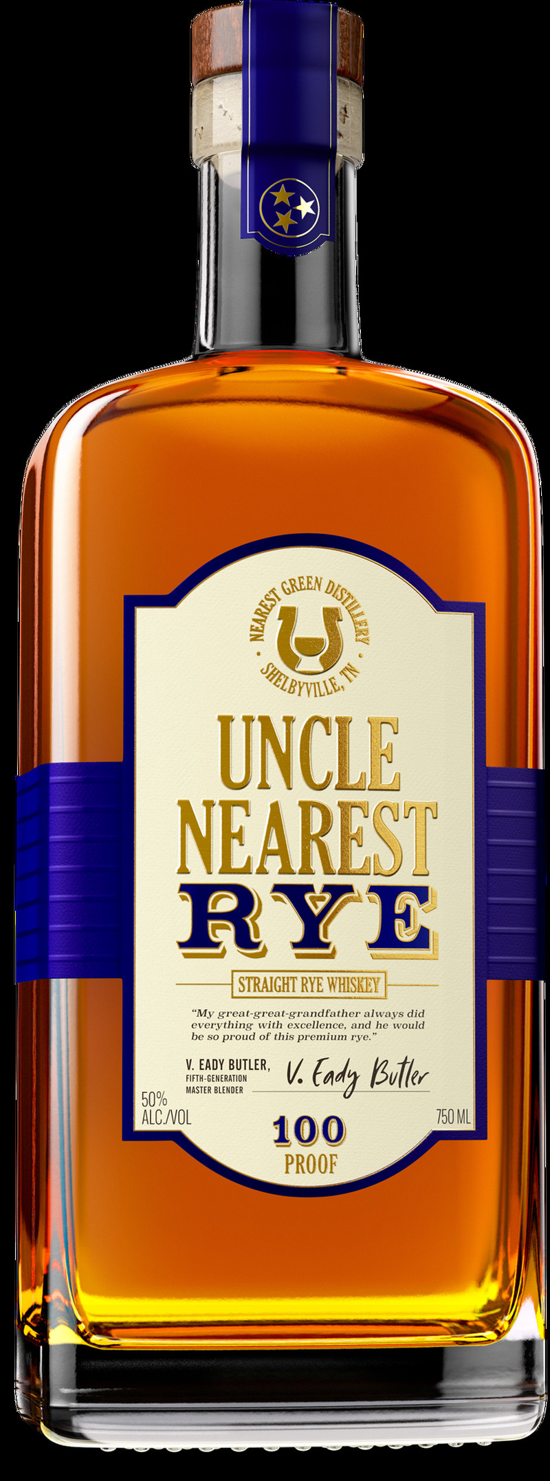 UNCLE NEAREST STRAIGHT RYE 100 PROOF WHISKEY