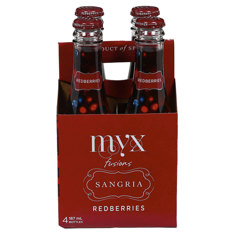 MYX FUSIONS  SANGRIA  4pack 12oz750ml