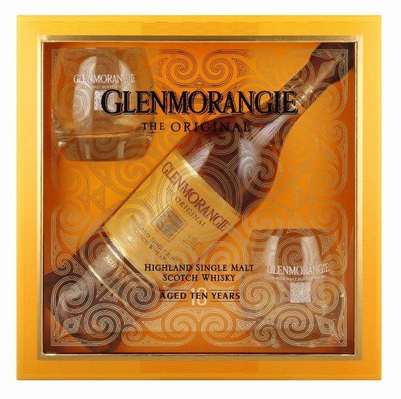 GLENMORANGIE 10 YEARS  SINGLE MALT GIFT PACK 750ML