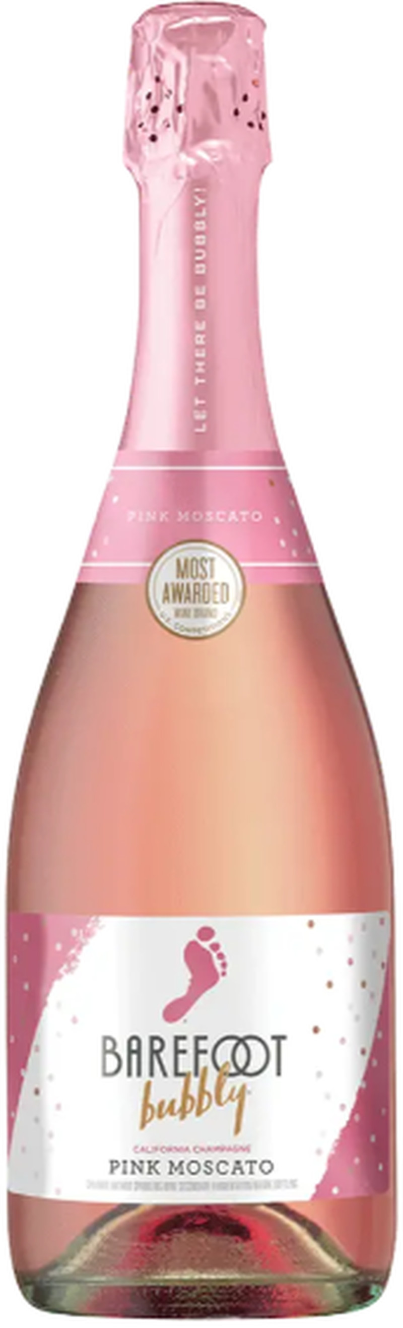 BAREFOOT BUBBLY PINK MOSCATO 750ML