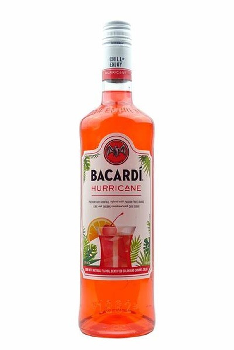 BACARDI CLASSIC COCKTAILS RED HURRICANE 750ML