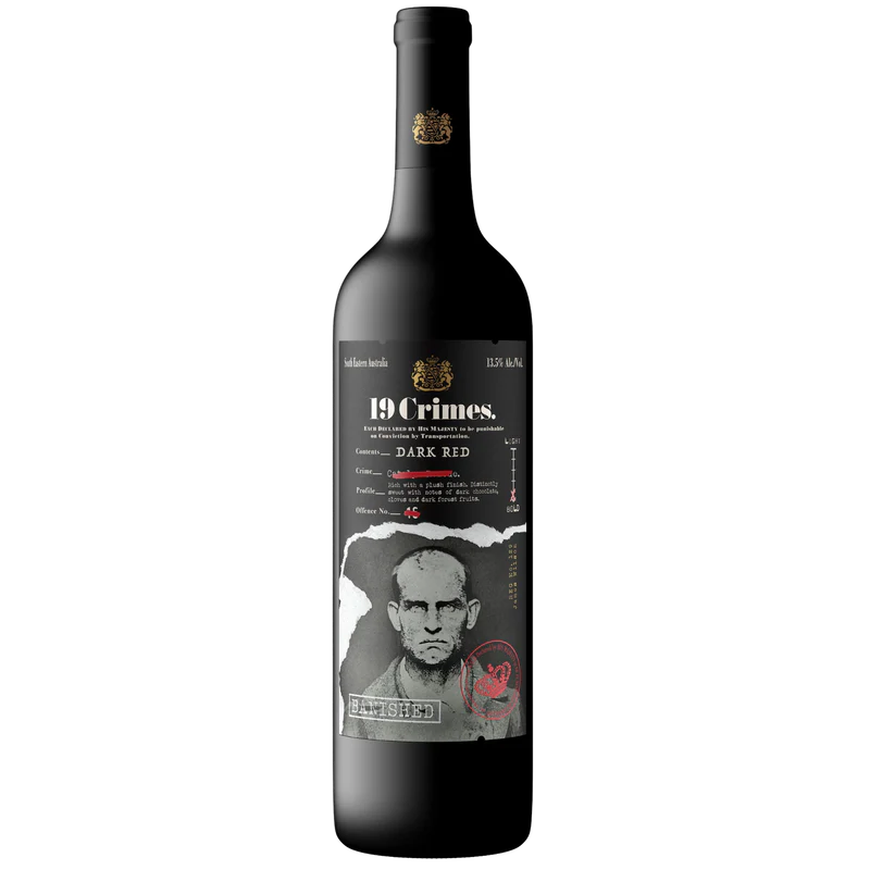 19 CRIMES THE BANISHED DARK RED 750ML